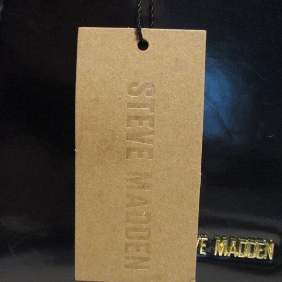 Steve Madden NEW Woman Small Black Red Gold Tone Magnetic Top Strap Bag Purse - Picture 4 of 13